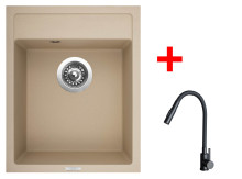 Sinks CLASSIC 400 Sahara + ELASTA S černá matná 